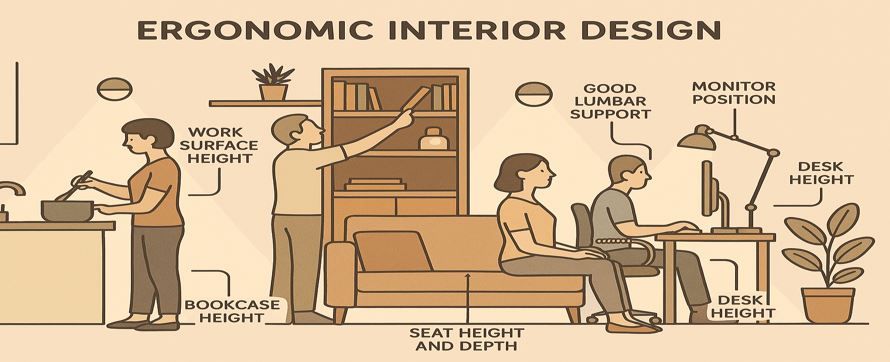 從舒適到健康！人體工學如何融入室內設計中？為您打造舒適機能宅！