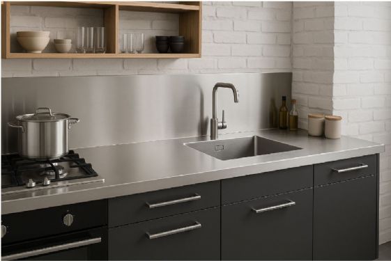 實心不鏽鋼檯面全面解析：耐用、美觀又實用的廚房首選