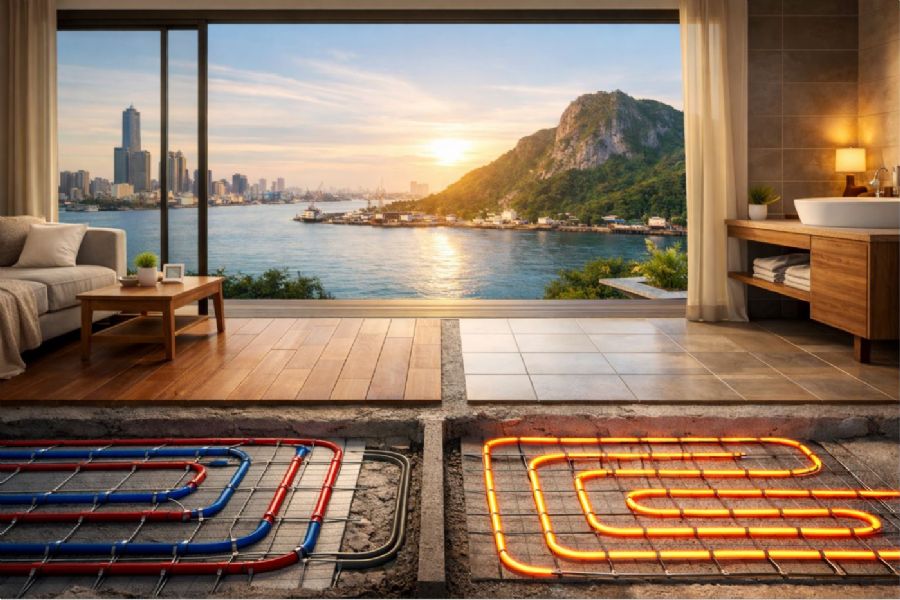 鼓山地暖系統推薦｜高雄海港型氣候下的舒適住宅升級方案